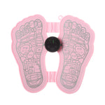 MLR-125 Mini massaggiatore per piedi Massaggiatore per piedi per anziani Massaggiatore rilassante per piedi portatile a impulsi EMS, Black (Battery), Pink (Battery), Pink (Rechargeable), Black (Rechargeable)