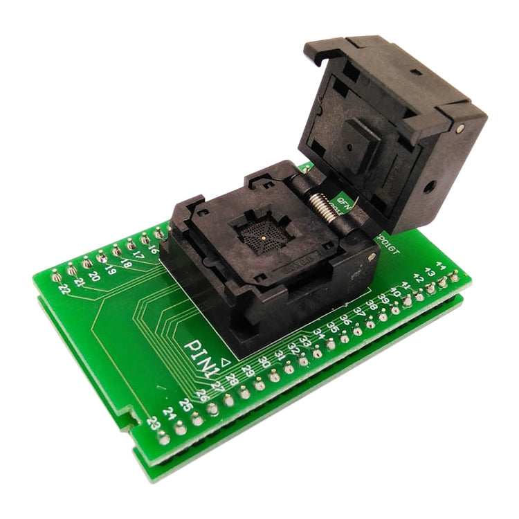 QFN44-0.5 Flip Shrapnel Burn Socket Test Socket programmatore, QFN44-0.5