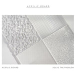 Texture acrilica Sfondo Bordo Foto Puntelli Sfondo Ornamenti geometrici decorativi, 3 PCS 10 x 10cm, 2 PCS 10 x 15cm, 15 x 15cm, 15 x 20cm, 18 x 29cm
