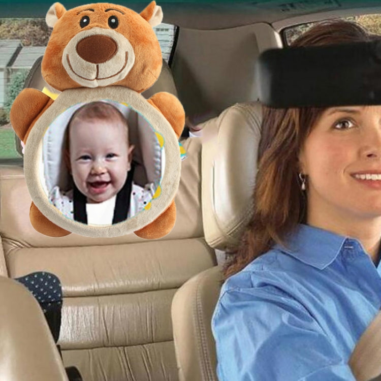 Giocattolo di peluche con pendente per specchietto retrovisore per auto retromarcia per seggiolino auto per bambini, 35 x 23.5 cm Fish Mirror, 35 x 23.5 cm Brown Bear Mirror, 35 x 23.5 cm Ocean Mirror, 35 x 23.5 cm Penguin Mirror