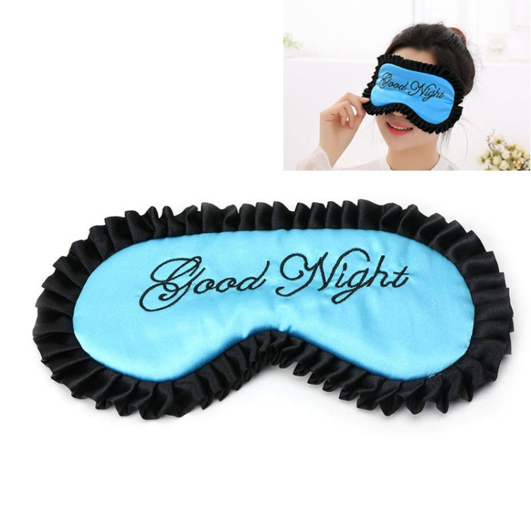 Comoda copertura per gli occhi con maschera per dormire da viaggio personalizzata in raso di seta imitazione