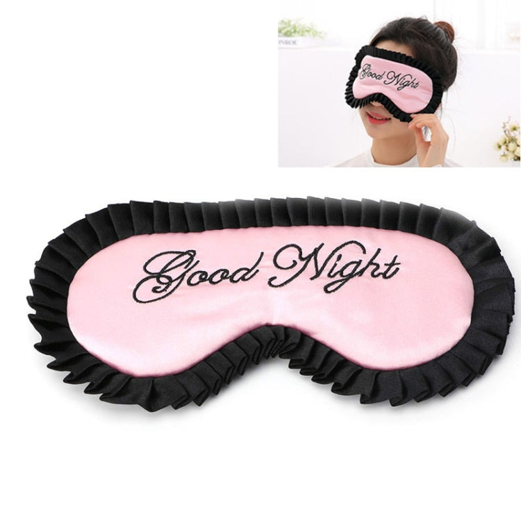 Comoda copertura per gli occhi con maschera per dormire da viaggio personalizzata in raso di seta imitazione