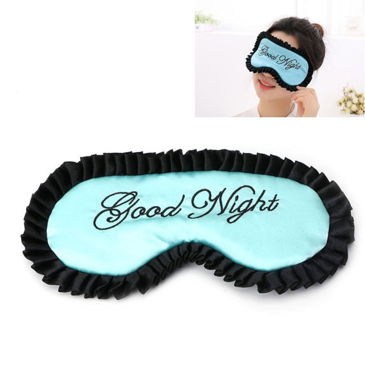Comoda copertura per gli occhi con maschera per dormire da viaggio personalizzata in raso di seta imitazione