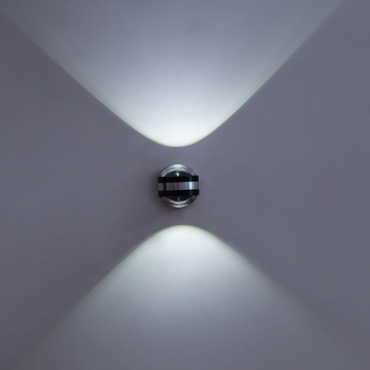 Lampada da parete Up Down Lampada da parete moderna a LED per interni, decorazione per hotel, soggiorno, camera da letto, comodino, TV, sfondo, 2w (warm white), 2w (cold white), 6w (warm white), 6w (cold white)