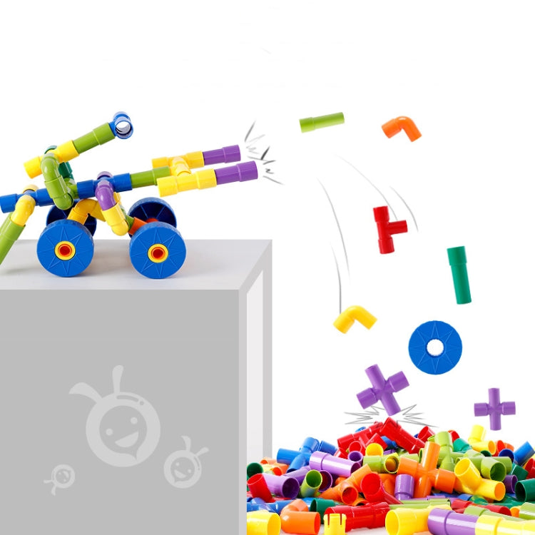 Giocattolo educativo 72 pezzi in tubo di plastica ABS