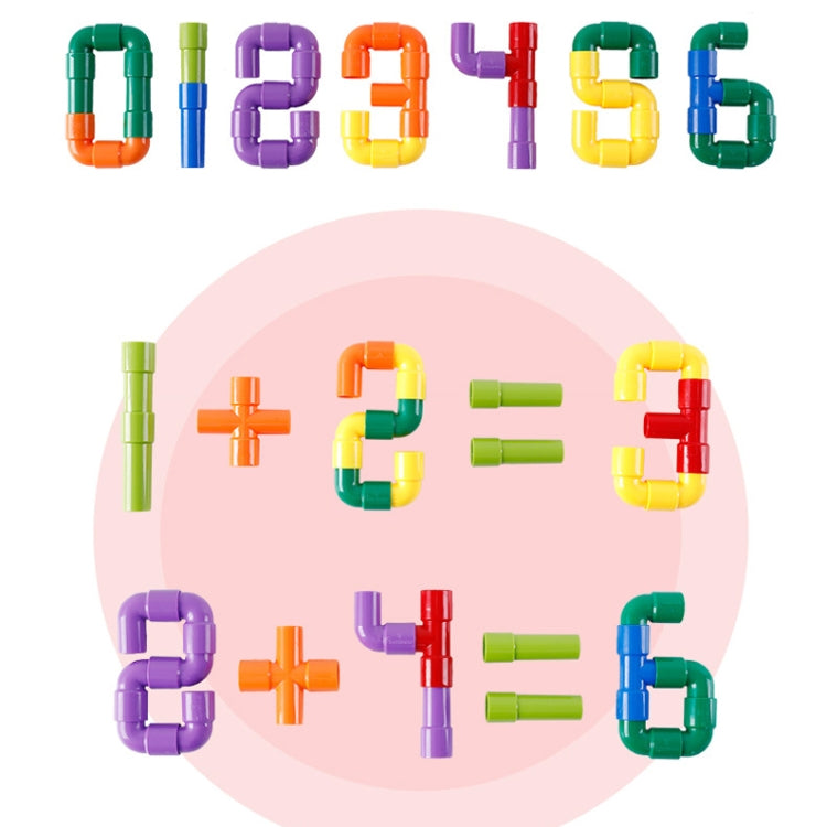 Giocattolo educativo 72 pezzi in tubo di plastica ABS