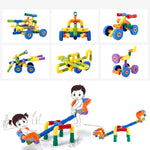 Giocattolo educativo 72 pezzi in tubo di plastica ABS