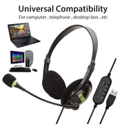 Interfaccia USB per computer Cuffia Auricolare con microfono