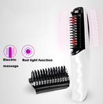 Pettine per massaggio elettrico Massaggiatore per la testa Pettine per la cura dei capelli lisci per capelli lunghi