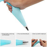 8 pezzi/set 6 ugelli in acciaio inox Set di strumenti per decorare torte fai da te in silicone con sac à poche in crema EVA, 8 PCS/Set Cake Decorating Tools