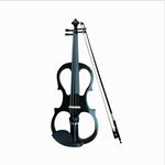 YS030 Violino elettronico manuale in legno 4/4 per principianti, con borsa, Wine Red, White, Black
