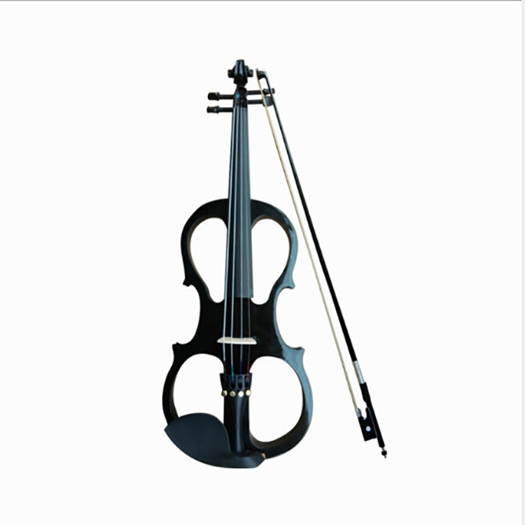 YS030 Violino elettronico manuale in legno 4/4 per principianti, con borsa, Wine Red, White, Black