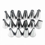 2 set di strumenti per decorare torte riutilizzabili in silicone per pasticceria con 16 punte per ugelli