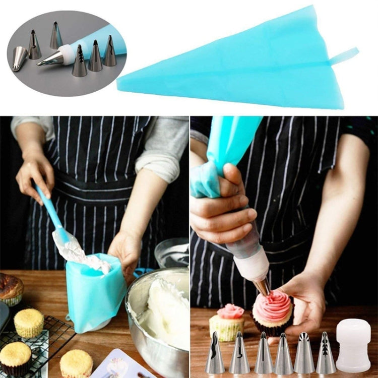2 set di strumenti per decorare torte riutilizzabili in silicone per pasticceria con 16 punte per ugelli