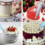 2 set di strumenti per decorare torte riutilizzabili in silicone per pasticceria con 16 punte per ugelli