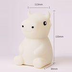 JX-YD-08 Silicone Vitello Cow Night Light LED Colorful Dimming Pat Sleeping Bedside Lamp, JX-YD-08 Calf Cow