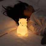 JX-YD-08 Silicone Vitello Cow Night Light LED Colorful Dimming Pat Sleeping Bedside Lamp, JX-YD-08 Calf Cow