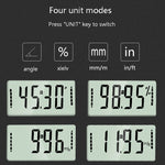 Inclinometro con display digitale elettronico Goniometro di livello inclinato Righello angolare magnetico a quattro lati, Magnetic Angle Ruler