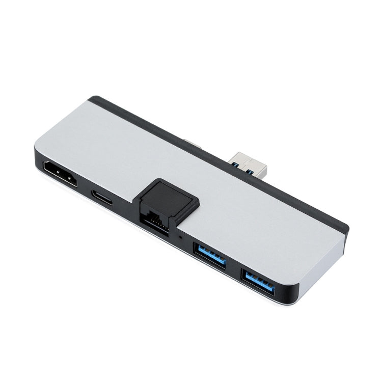 Cabledeconn T0409 Convertitore di interfaccia cavo di rete docking station HUB USB 3.0 multifunzionale, For Microsoft Surface Pro 7, For Microsoft Surface pro X, For Microsoft Surface Go 1 / 2, For Surface Pro 4 / 5 / 6, For Microsoft Surface Laptop 1 ...