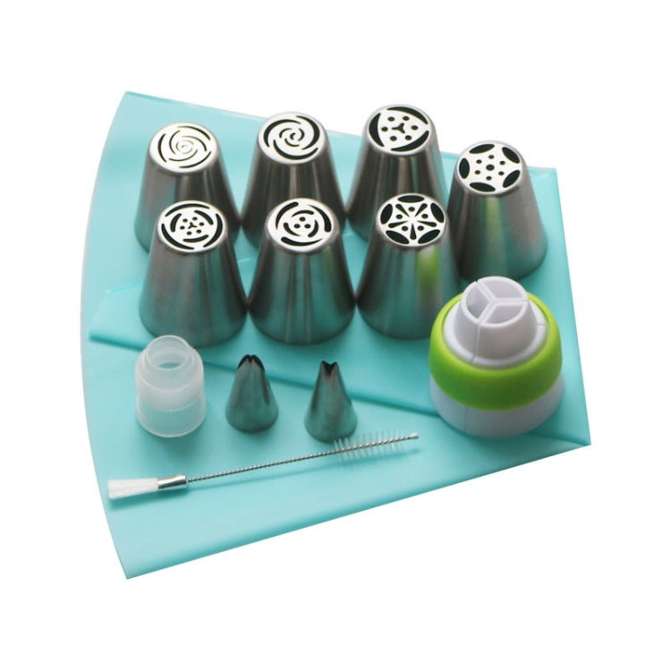 13 pezzi ugelli per pasticceria accoppiatore set di punte per tubazioni in glassa in acciaio inox rosa crema da forno, 13 PCS/Set