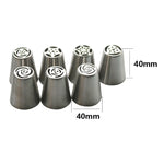 13 pezzi ugelli per pasticceria accoppiatore set di punte per tubazioni in glassa in acciaio inox rosa crema da forno, 13 PCS/Set