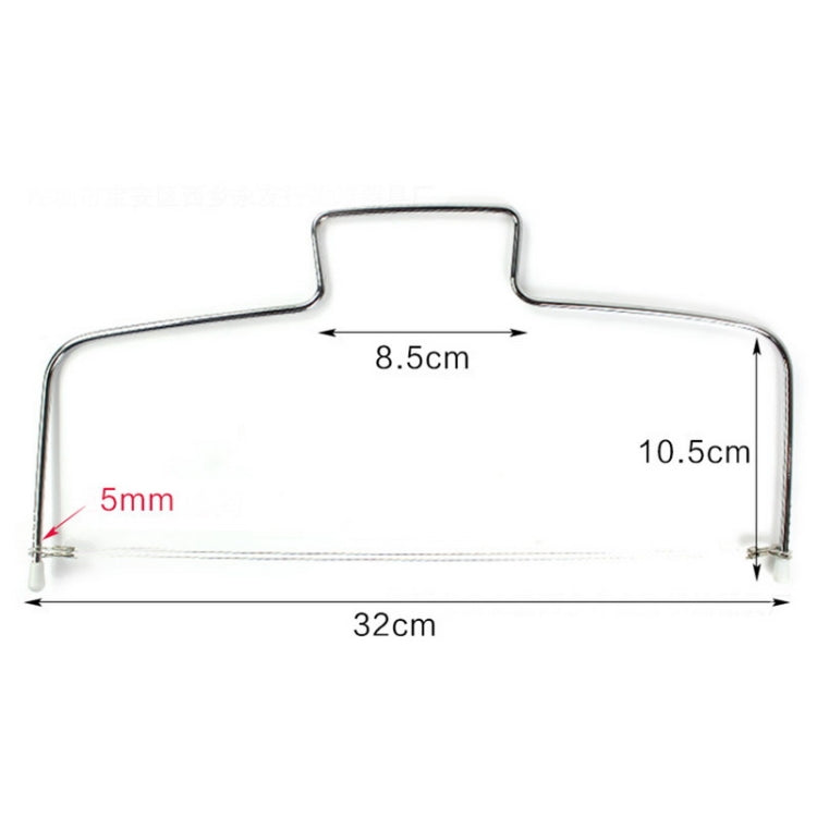 Strumenti per la cottura di torte fai-da-te livellatore per affettatrice per torta a filo regolabile in acciaio inossidabile, Cake Cutter