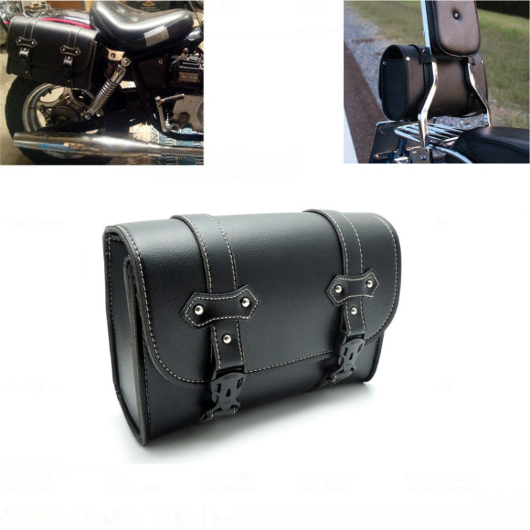 Borse da sella per moto Borsa portaoggetti in pelle Borse laterali in pelle PU, PU Leather Side Pouch Bags