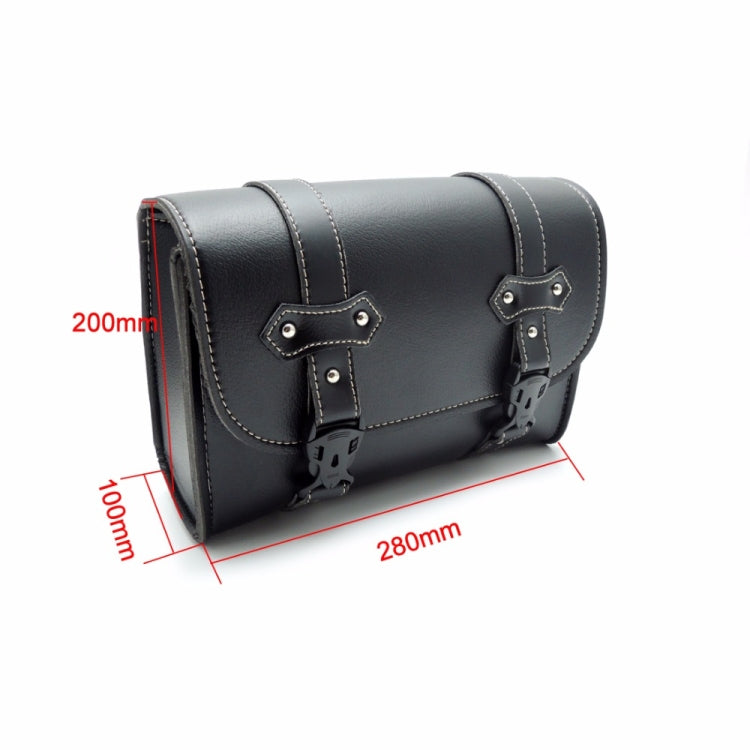 Borse da sella per moto Borsa portaoggetti in pelle Borse laterali in pelle PU, PU Leather Side Pouch Bags