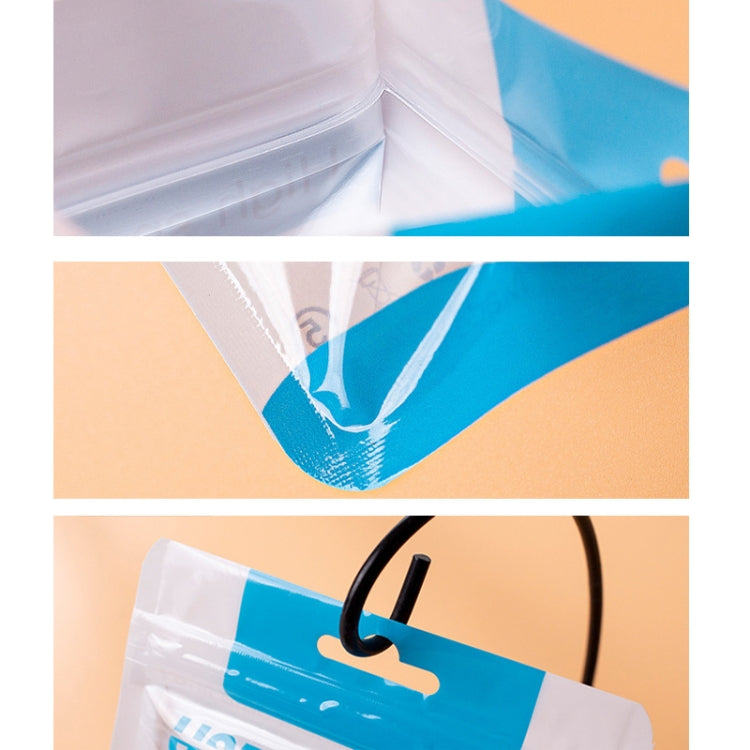 Busta sigillante in plastica per cavo dati da 100 pezzi, 10.5x15cm, 8x14cm