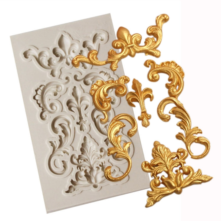 Stampo in silicone per bordo da 2 pezzi, stampo per fondente, strumenti per decorare torte, stampo per cioccolato, Border Silicone Mold