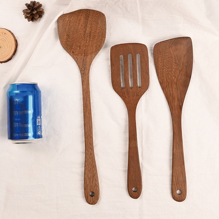 Utensili da cucina con spatola in legno, ali di pollo non verniciate, manico lungo, Large Spatula, Large vegetable Spatula, Oblique Spade, Square Curved Spade, 3 Square Curved Spade