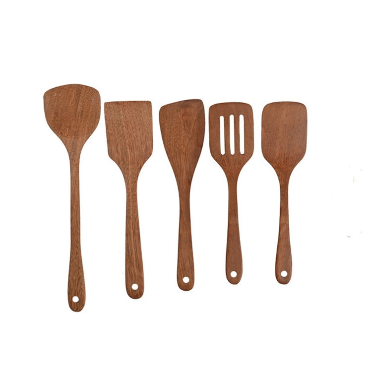 Utensili da cucina con spatola in legno, ali di pollo non verniciate, manico lungo, Large Spatula, Large vegetable Spatula, Oblique Spade, Square Curved Spade, 3 Square Curved Spade