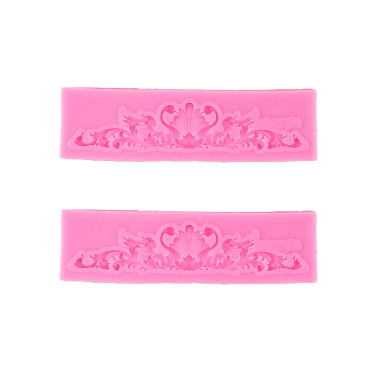 Stampo in silicone per torta fondente da 2 pezzi. Cornice con bordo in rilievo cavo. Stampo per cornice per foto retrò
