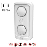 BG302 Repellente per insetti ad ultrasuoni repellente per zanzare con conversione di frequenza intelligente a doppio altoparlante, US Plug 110V, EU Plug 220V, UK Plug 220V, JP Plug 110V
