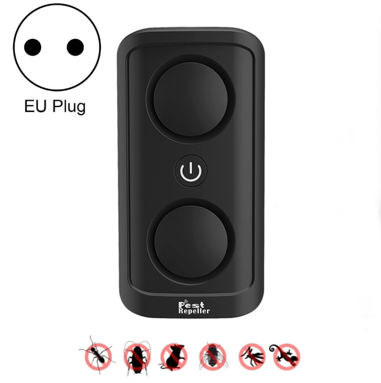 BG302 Repellente per insetti ad ultrasuoni repellente per zanzare con conversione di frequenza intelligente a doppio altoparlante, US Plug 110V, EU Plug 220V, UK Plug 220V, JP Plug 110V