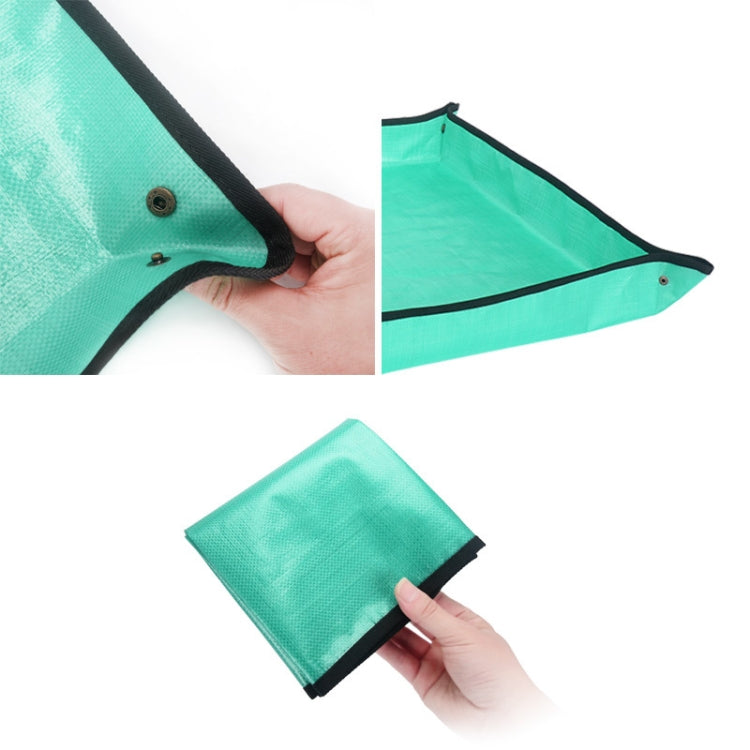 2 PCS 68x68 cm PE Giardinaggio domestico Piantare Operazione Zerbino Pianta verde Vaso per il cambio Miscelazione del terreno Stuoia per fiori impermeabile, 68x68cm