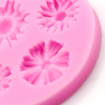 2 stampi in silicone per fiori 3D, per fondente, per torte, caramelle, cioccolato, ghiaccio, pasticceria, 3D Flower Shape