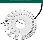 Calibro per filo in acciaio inossidabile Modello Controllo saldatura Righello Spessore Righello Calibro per saldatura a filo, Wire Welding Gauge