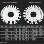 Calibro per filo in acciaio inossidabile Modello Controllo saldatura Righello Spessore Righello Calibro per saldatura a filo, Wire Welding Gauge