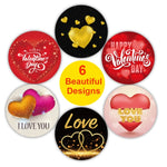 5 adesivi per decorazioni regalo per San Valentino, adesivi per amore, Valentines Day Love Stickers