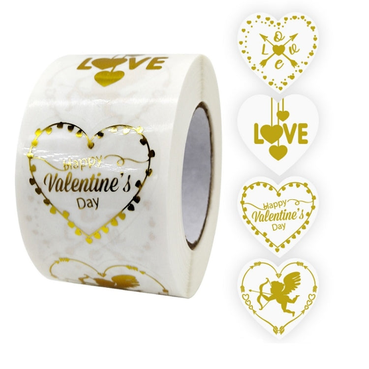Adesivo decorativo trasparente a forma di cuore con stampa a caldo da 2 pezzi. Adesivo decorativo regalo di ringraziamento, Thank You Gift Sticker
