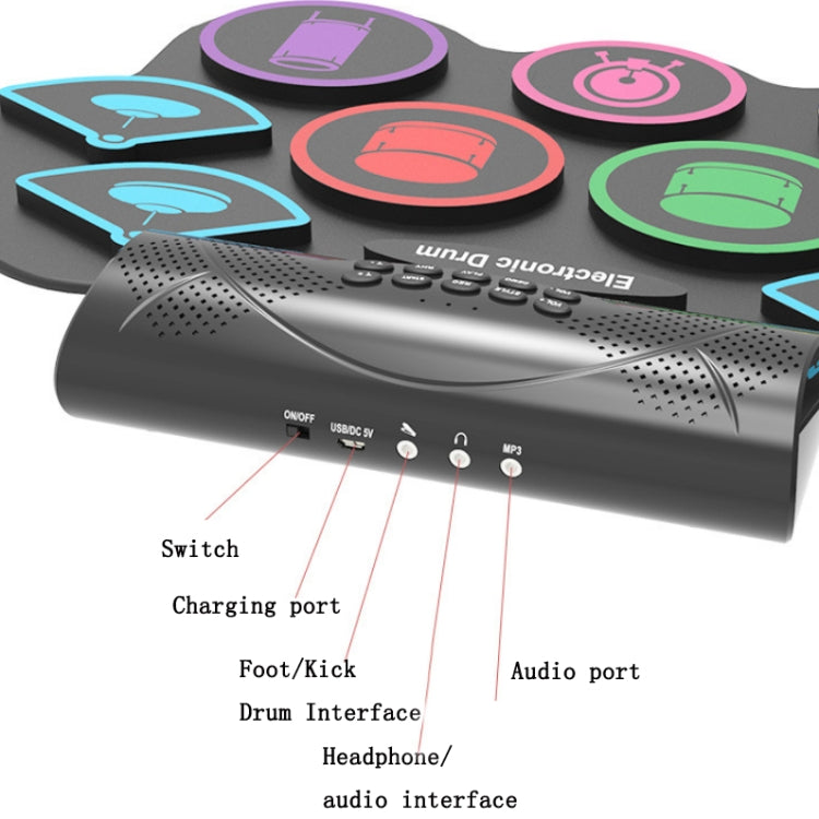 MD862M Batteria Bluetooth per principianti Impara a suonare la batteria elettronica portatile, MD862M