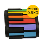 HUA008-49 Pianoforte pieghevole a 49 tasti arrotolato a mano Pianoforte a colori per bambini, 49-Key