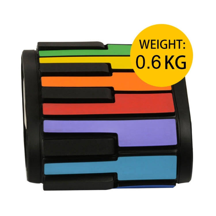 HUA008-49 Pianoforte pieghevole a 49 tasti arrotolato a mano Pianoforte a colori per bambini, 49-Key