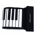 MIDI88 Pianoforte pieghevole a 88 tasti arrotolato a mano Tastiera morbida MIDI professionale Piano elettronico portatile per esercitazione simulata, 88-Key