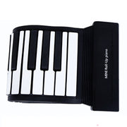 MIDI88 Pianoforte pieghevole a 88 tasti arrotolato a mano Tastiera morbida MIDI professionale Piano elettronico portatile per esercitazione simulata, 88-Key