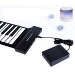 MIDI88 Pianoforte pieghevole a 88 tasti arrotolato a mano Tastiera morbida MIDI professionale Piano elettronico portatile per esercitazione simulata, 88-Key