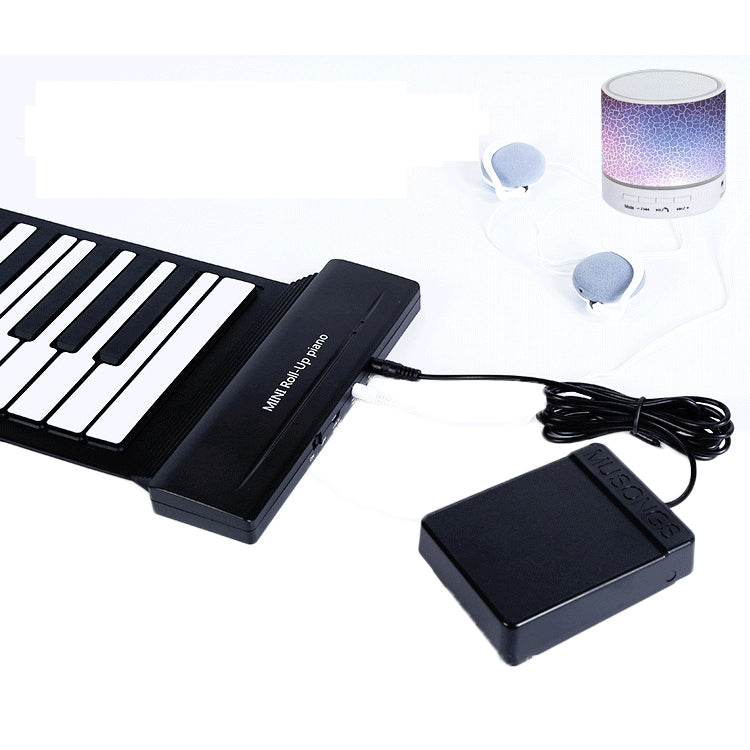MIDI88 Pianoforte pieghevole a 88 tasti arrotolato a mano Tastiera morbida MIDI professionale Piano elettronico portatile per esercitazione simulata, 88-Key