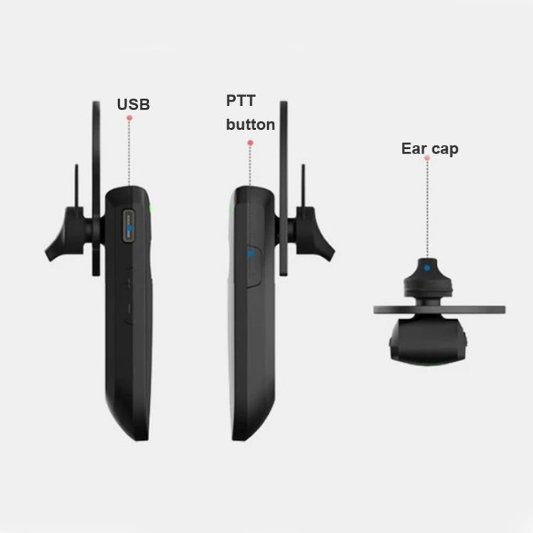 Walkie Talkie Wireless A08 con Auricolare Mini 500m