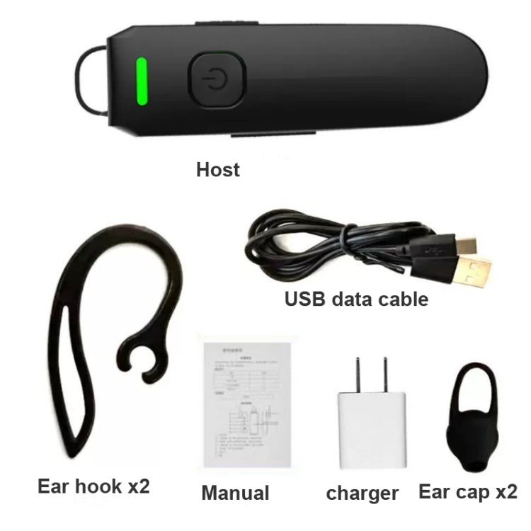 A08 Mini Ear Hook Wireless Walkie Talkie Outdoor Mini Walkie Talkie Wireless Bluetooth Walkie Talkie